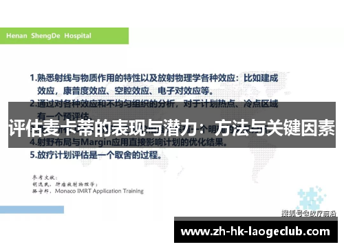 评估麦卡蒂的表现与潜力：方法与关键因素